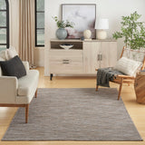 Nourison Washable Solutions WSL01 Grey/Mocha Modern Rug