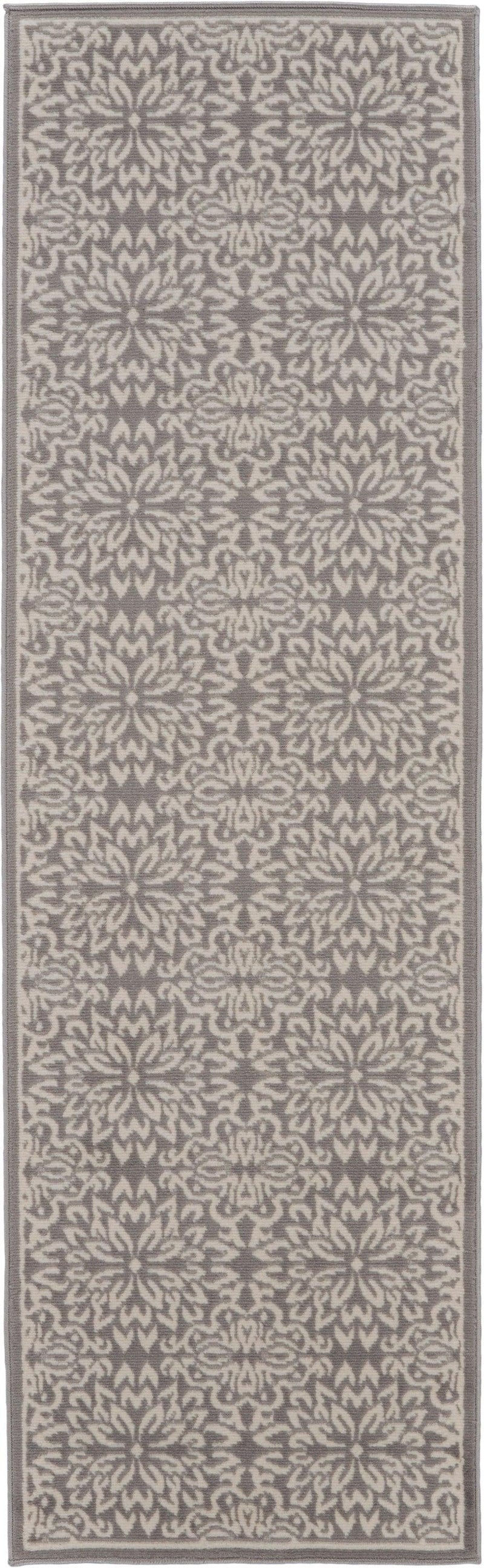 Nourison Jubilant JUB06 Ivory Grey Farmhouse Indoor Rug