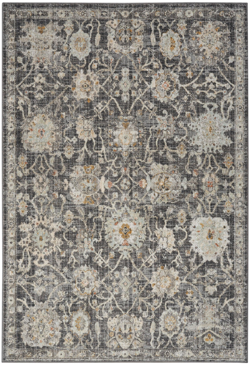 Nourison Oushak Home OUS01 Charcoal Vintage Indoor Rug