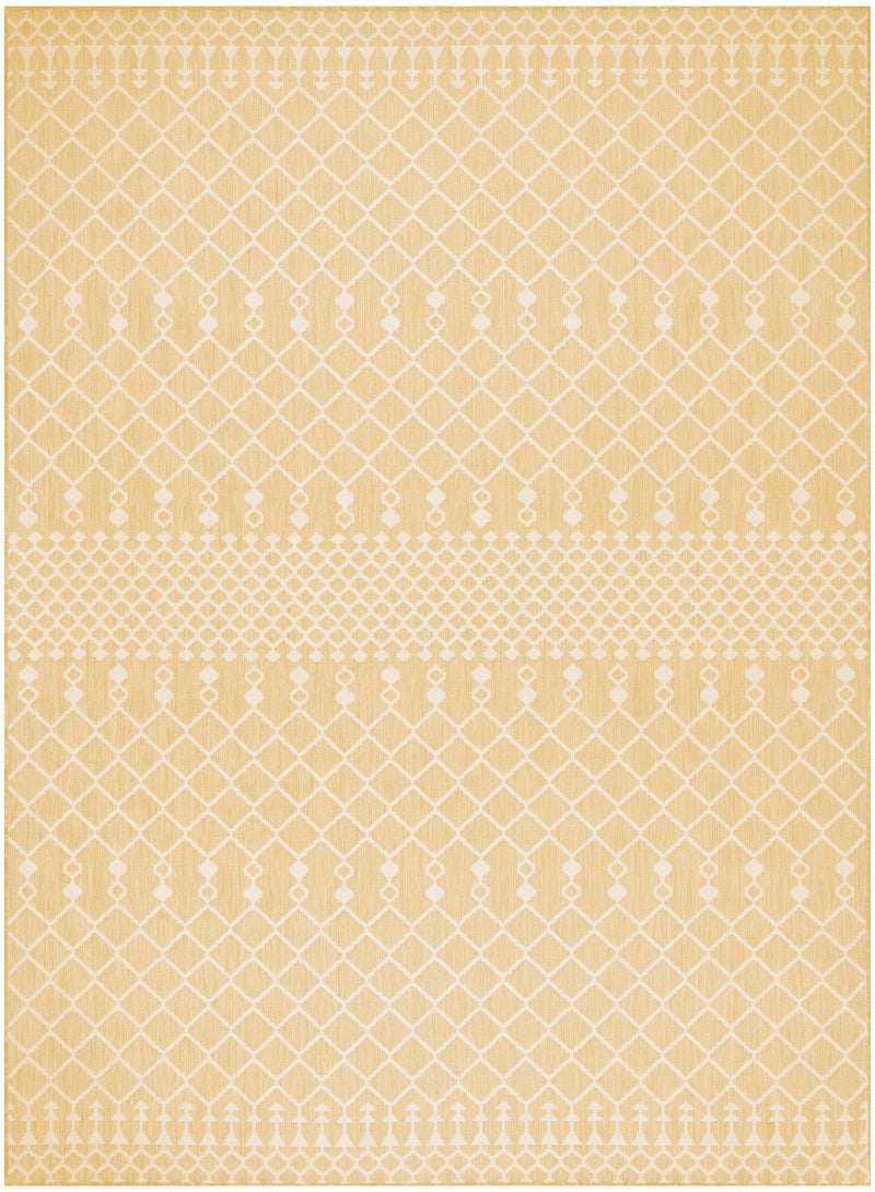 Nourison Positano POS02 Yellow Modern Rug