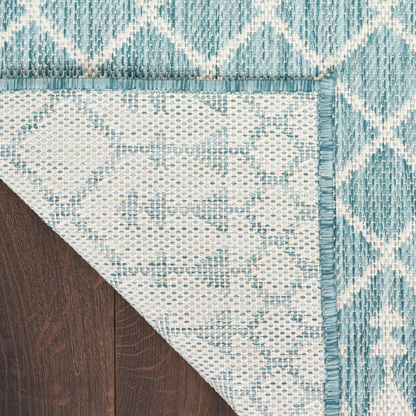 Nourison Positano POS02 Aqua Modern Rug