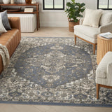 Nourison Quarry QUA05 Blue Vintage Indoor Rug