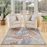 Nourison Aloha ALH18 Blue Mocha Outdoor Rug