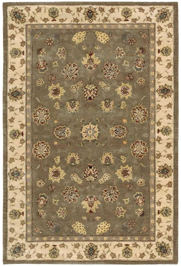 N N 2000 Olive Traditional Indoor Rug