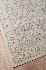 Ziegler Ivory Designer Damask Area Rug - Modern Rug Importers