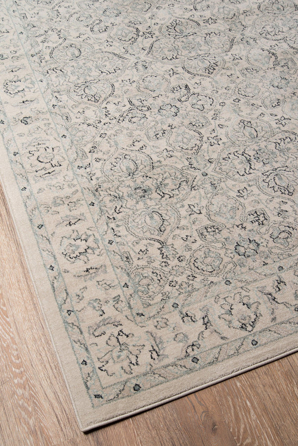 Ziegler Ivory Designer Damask Area Rug - Modern Rug Importers