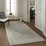 Ziegler Ivory Designer Damask Area Rug - Modern Rug Importers