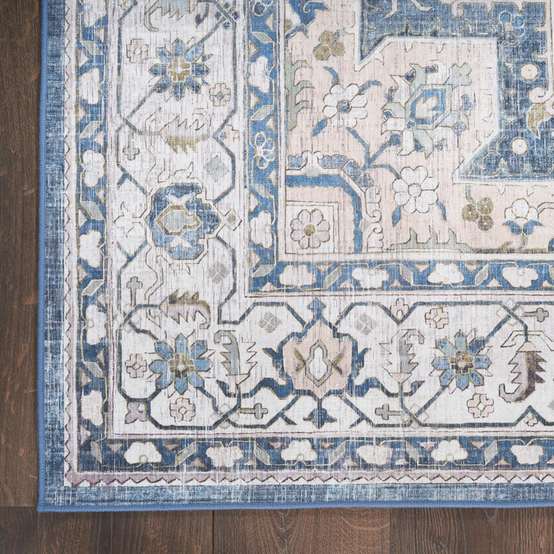 Nourison Vintage Home VNH04 Ivory Blue Bohemian Indoor Rug