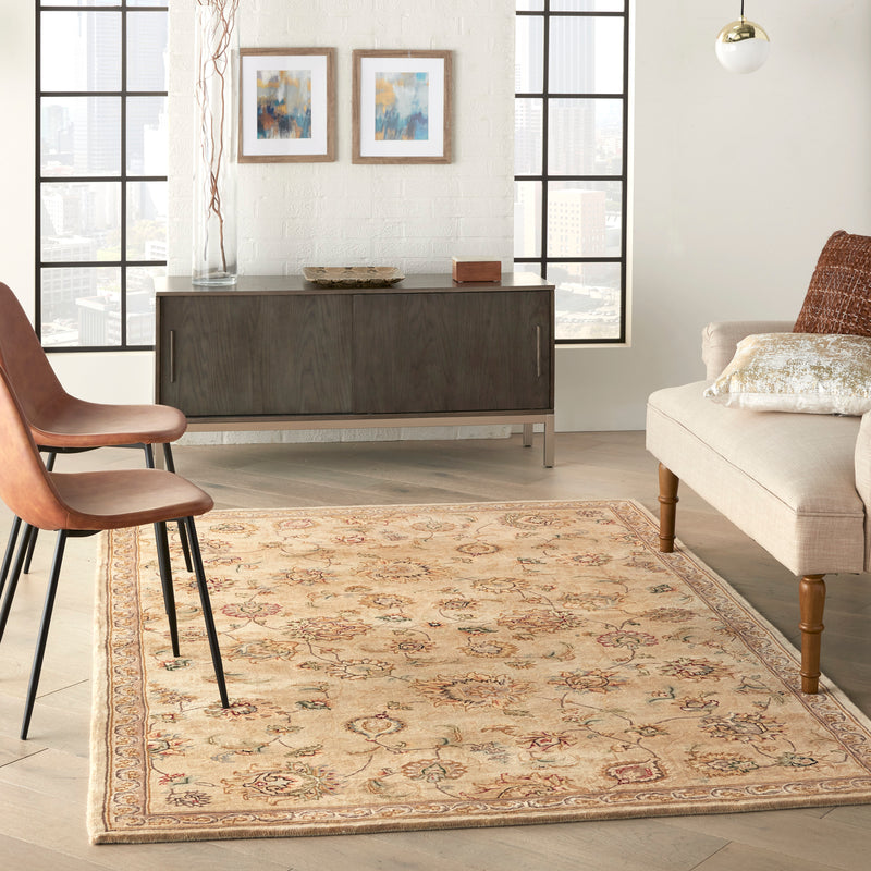 N N 2000 Beige Traditional Indoor Rug