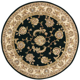 N N 2000 Black Traditional Indoor Rug