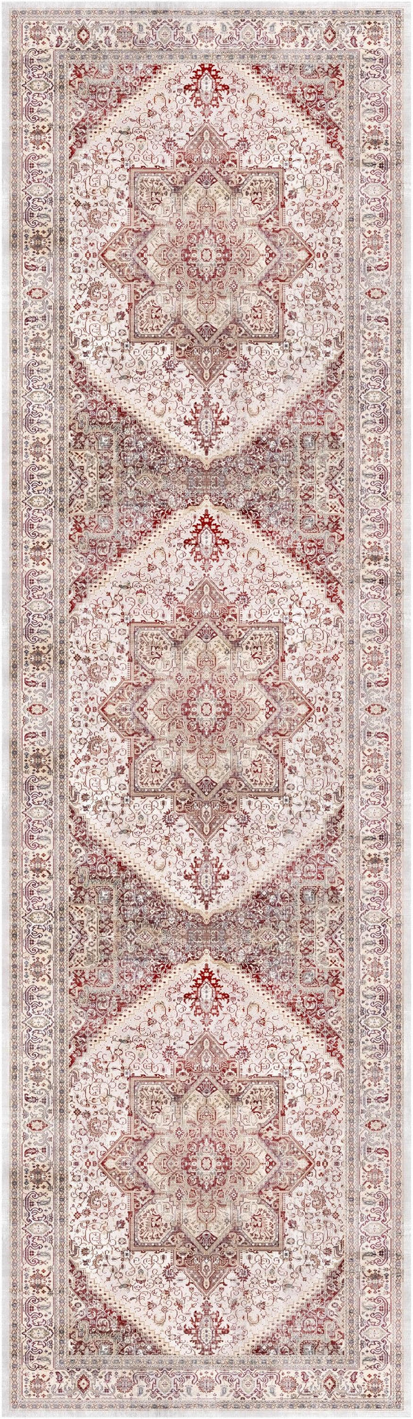 Nourison Vintage Home VNH01 Ivory Red Bohemian Indoor Rug