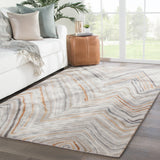 Jaipur Living Sadie Handmade Chevron Orange/ Gray Area Rug - Modern Rug Importers