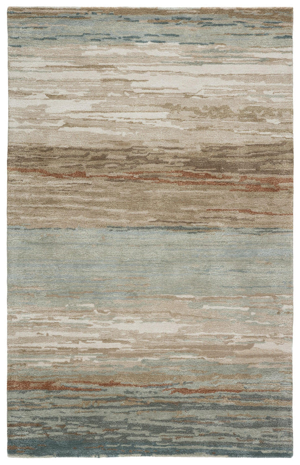 Jaipur Living Mondrian Handmade Abstract Tan/ Light Gray Area Rug - Modern Rug Importers