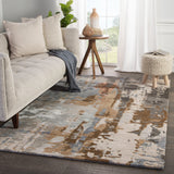 Jaipur Living Matcha Handmade Abstract Tan/ Gray Area Rug - Modern Rug Importers