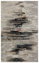 Jaipur Living Ryenn Handmade Abstract Gray/ Black Area Rug - Modern Rug Importers