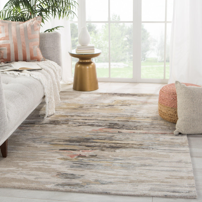 Jaipur Living Ryenn Handmade Abstract Taupe/ Blush Area Rug - Modern Rug Importers