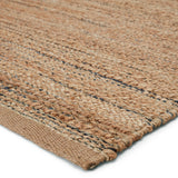 Jaipur Living Canterbury Natural Solid Tan/ Black Area Rug - Modern Rug Importers