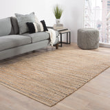 Jaipur Living Canterbury Natural Solid Tan/ Black Area Rug - Modern Rug Importers