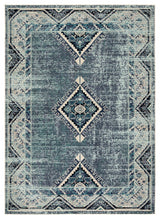 Jaipur Living Zhara Indoor/ Outdoor Medallion Blue/ Purple Area Rug - Modern Rug Importers