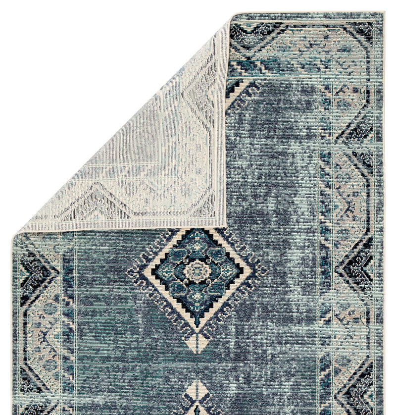 Jaipur Living Zhara Indoor/ Outdoor Medallion Blue/ Purple Area Rug - Modern Rug Importers