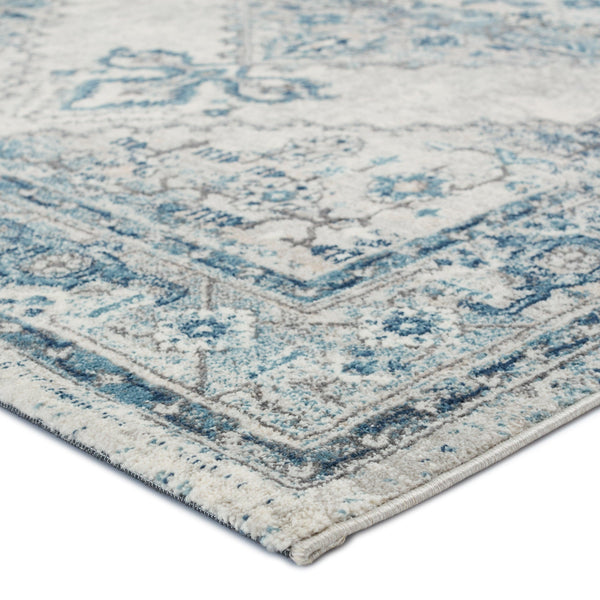 Vibe by Jaipur Living Lisette Medallion Blue/ Light Gray Area Rug - Modern Rug Importers