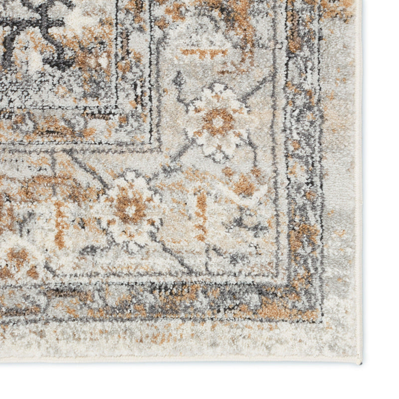 Vibe by Jaipur Living Lisette Medallion Gray/ Gold Area Rug - Modern Rug Importers