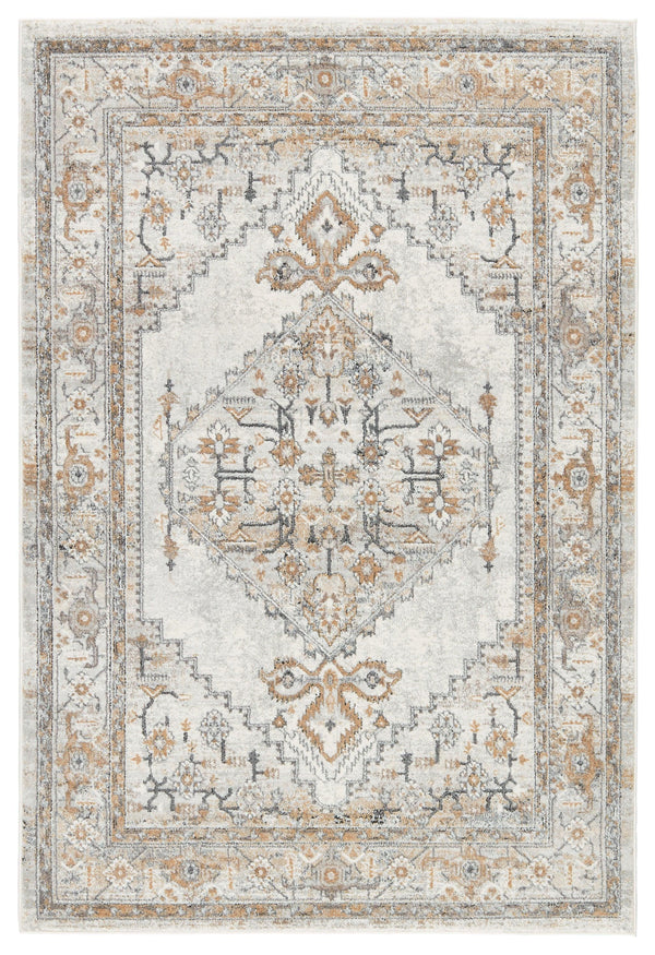 Vibe by Jaipur Living Lisette Medallion Gray/ Gold Area Rug - Modern Rug Importers