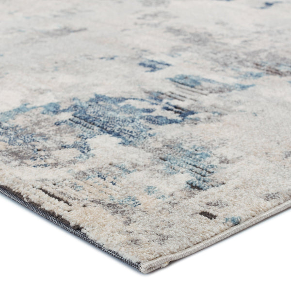 Vibe by Jaipur Living Louna Abstract Blue/ Light Gray Area Rug - Modern Rug Importers