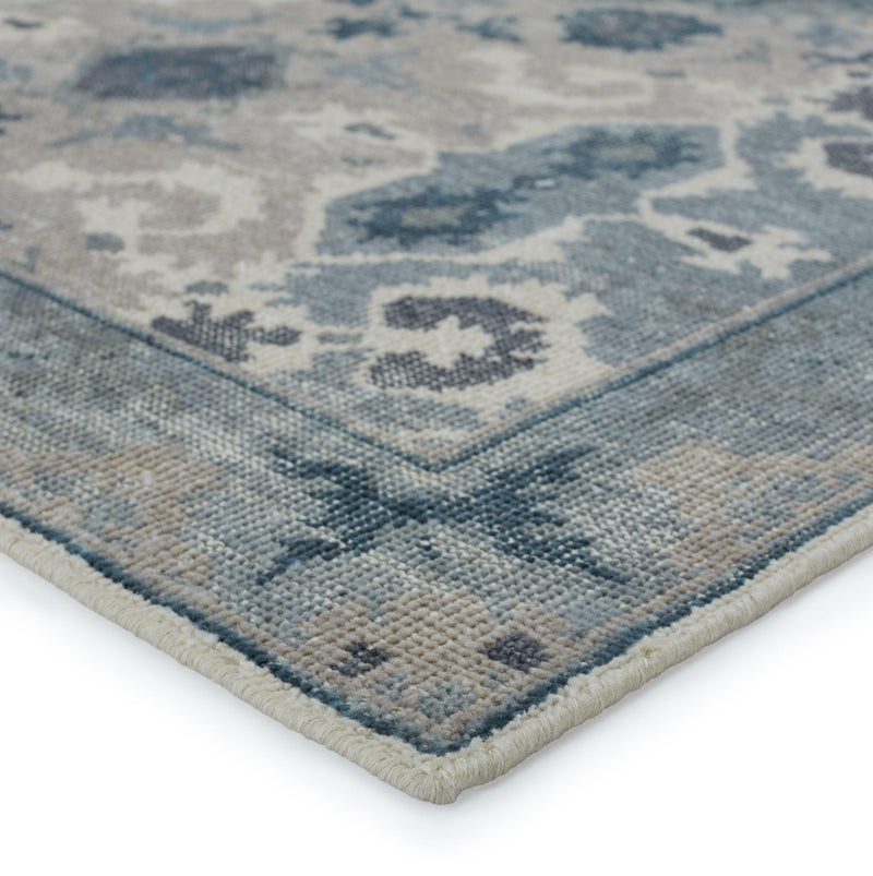 Jaipur Living Modify Hand-Knotted Medallion Blue/ Light Gray Area Rug - Modern Rug Importers