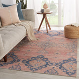 Vibe by Jaipur Living Adalee Medallion Pink/ Blue Area Rug - Modern Rug Importers