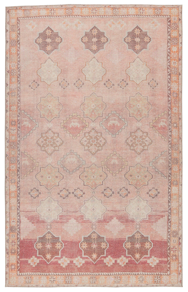 Vibe by Jaipur Living Bijou Medallion Pink/ Orange Area Rug - Modern Rug Importers