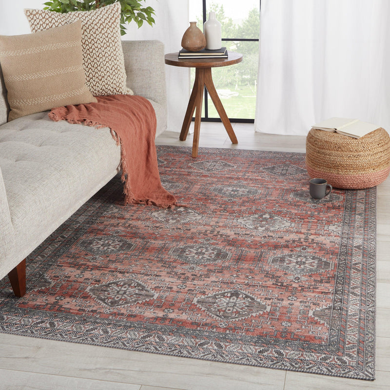 Vibe by Jaipur Living Novah Oriental Red/ Gray Area Rug - Modern Rug Importers