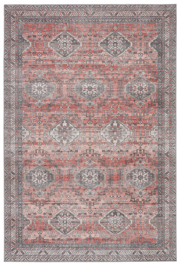 Vibe by Jaipur Living Novah Oriental Red/ Gray Area Rug - Modern Rug Importers