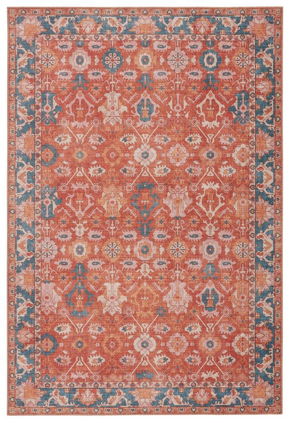 Vibe by Jaipur Living Betony Oriental Orange/ Blue Area Rug - Modern Rug Importers