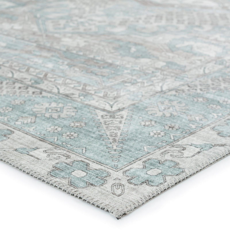 Nikki Chu by Jaipur Living Issa Medallion Light Blue/ Light Gray Area Rug - Modern Rug Importers