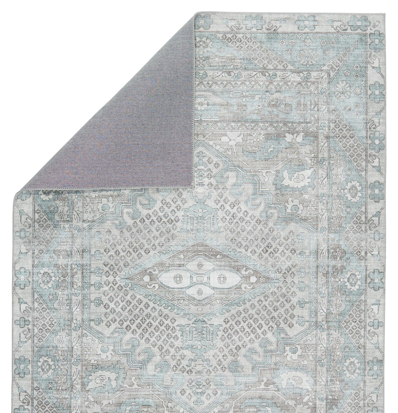 Nikki Chu by Jaipur Living Issa Medallion Light Blue/ Light Gray Area Rug - Modern Rug Importers