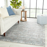 Nikki Chu by Jaipur Living Issa Medallion Light Blue/ Light Gray Area Rug - Modern Rug Importers