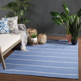 Jaipur Living Corbina Indoor/ Outdoor Striped Blue/ Ivory Area Rug - Modern Rug Importers