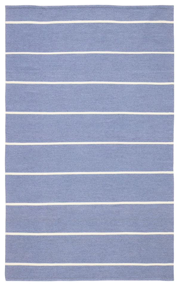 Jaipur Living Corbina Indoor/ Outdoor Striped Blue/ Ivory Area Rug - Modern Rug Importers