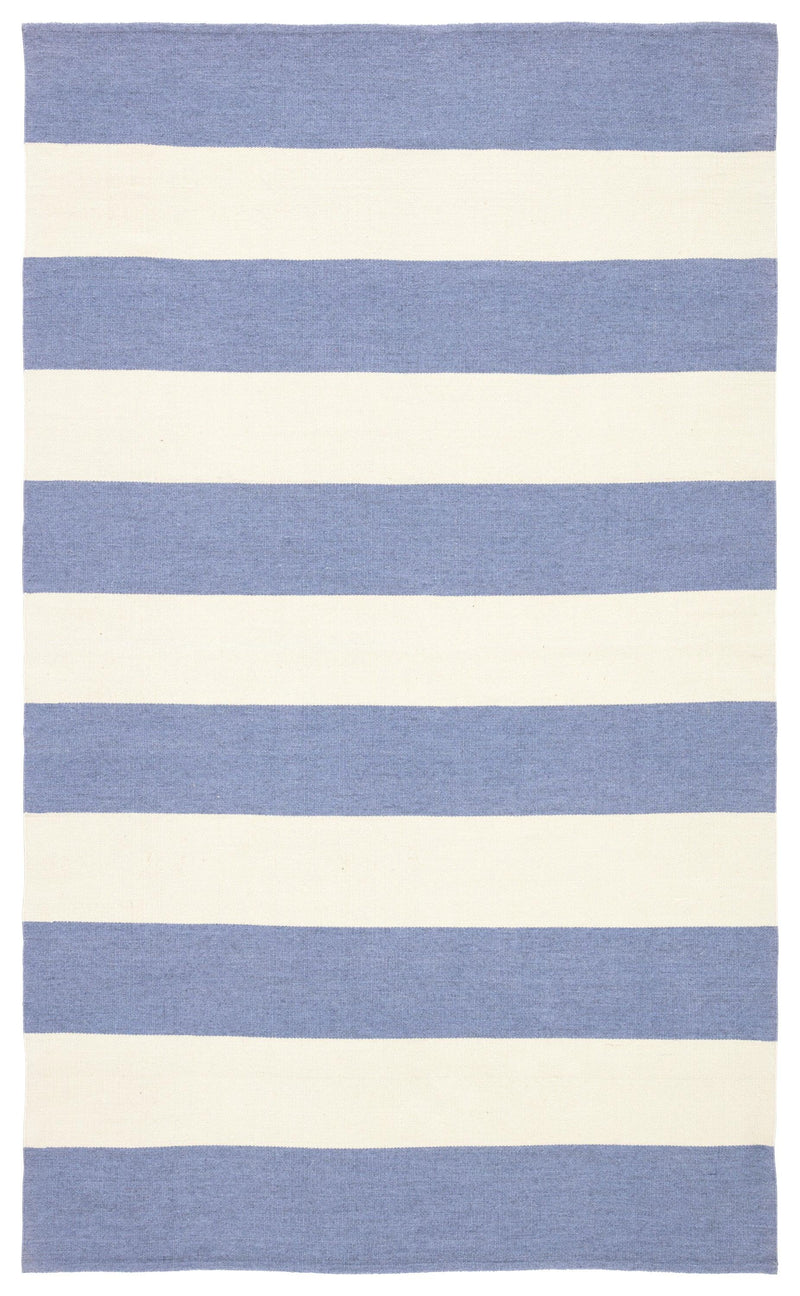 Jaipur Living Remora Indoor/ Outdoor Striped Blue/ Ivory Area Rug - Modern Rug Importers