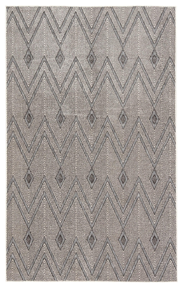 Jaipur Living Luz Indoor/ Outdoor Chevron Gray Area Rug - Modern Rug Importers