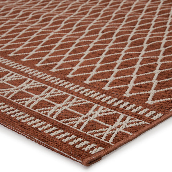 Jaipur Living Vella Indoor/ Outdoor Trellis Red/ Cream Area Rug - Modern Rug Importers