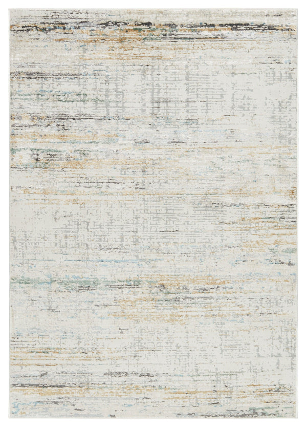 Vibe by Jaipur Living Mathis Abstract Ivory/ Gold Area Rug - Modern Rug Importers