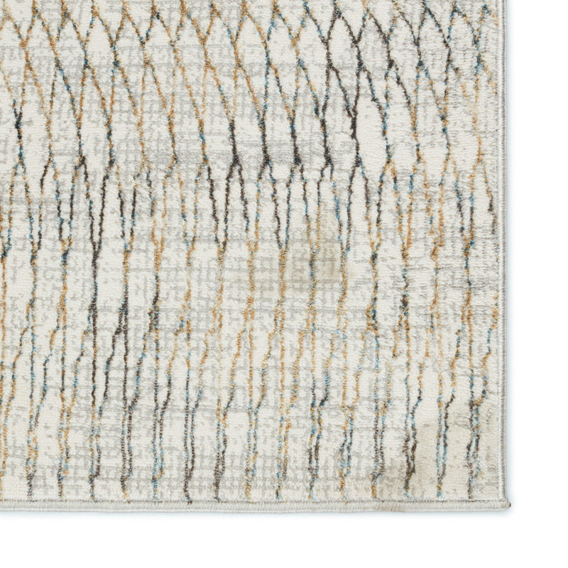 Vibe by Jaipur Living Pierre Trellis Gray/ Gold Area Rug - Modern Rug Importers