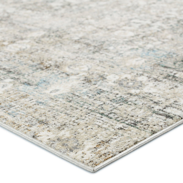 Vibe by Jaipur Living Kenrick Floral Gray/ Light Blue Area Rug - Modern Rug Importers