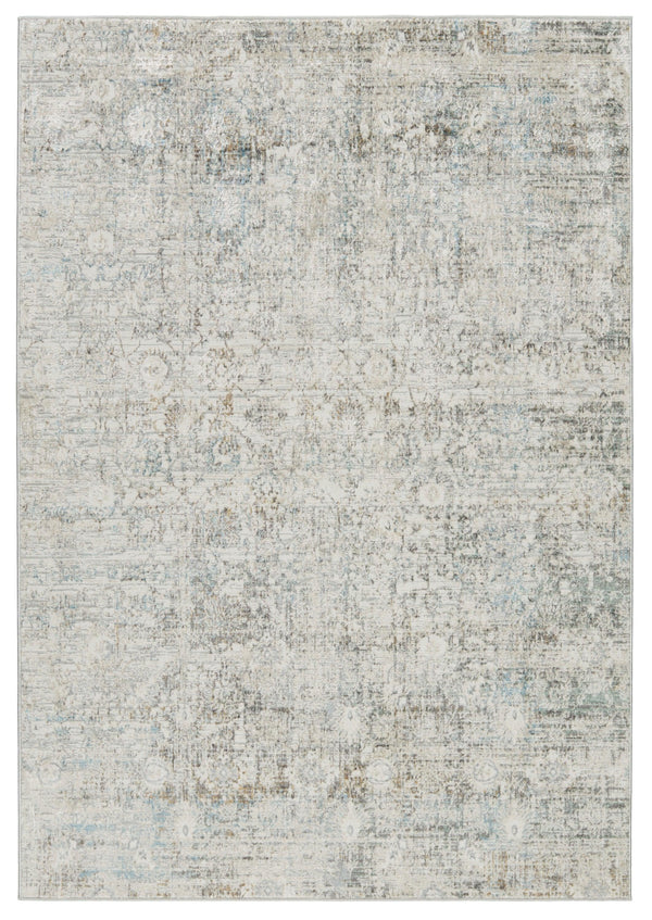 Vibe by Jaipur Living Kenrick Floral Gray/ Light Blue Area Rug - Modern Rug Importers