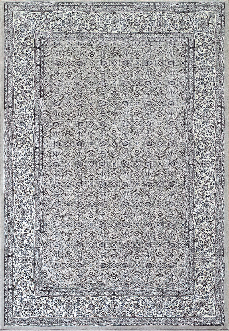 ANCIENT GARDEN 57011-9666 SOFT GREY/CREAM - Modern Rug Importers