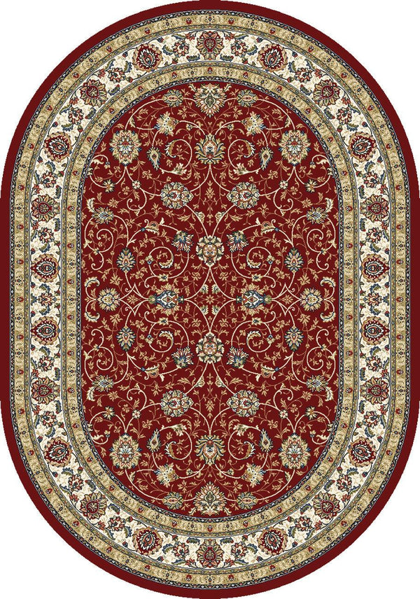 ANCIENT GARDEN 57120-1464 RED/IVORY - Modern Rug Importers