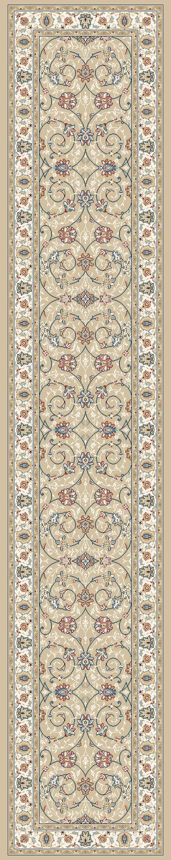 ANCIENT GARDEN 57120-2464 LT GOLD/IVORY - Modern Rug Importers