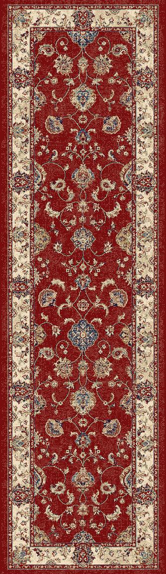 ANCIENT GARDEN 57158-1464 RED/IVORY - Modern Rug Importers